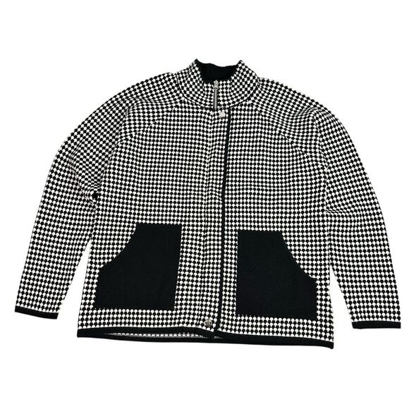 Alexander Black White Womens Large Jacket - Picture 3 of 10